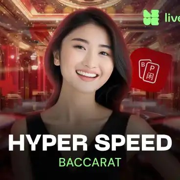 Enjoy Hyper Speed Baccarat by Evolution – logo hosted on 1redbetchile.casino