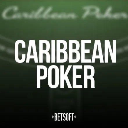 Caribbean Poker logo by Betsoft Gaming at 1Redbet