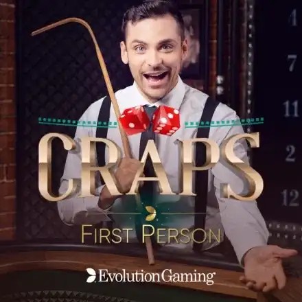 First Person Craps logo – Table Games by Evolution at 1Redbet