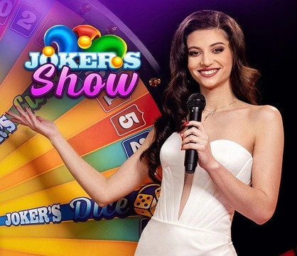 Joker’s Show slot icon by Skywind Group, available at 1Redbet