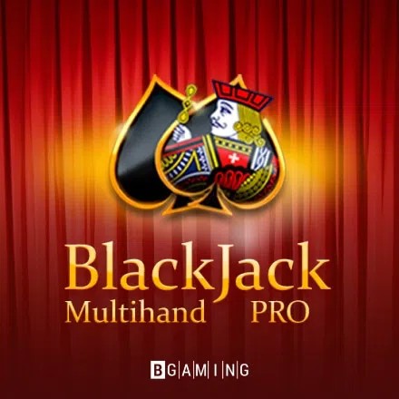 Multihand Blackjack Pro logo by BGAMING at 1Redbet