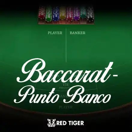 Punto Banco game by Red Tiger Gaming – logo hosted on 1Redbet