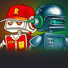 Official Crash Games logo: Robospin by BGAMING at 1Redbet